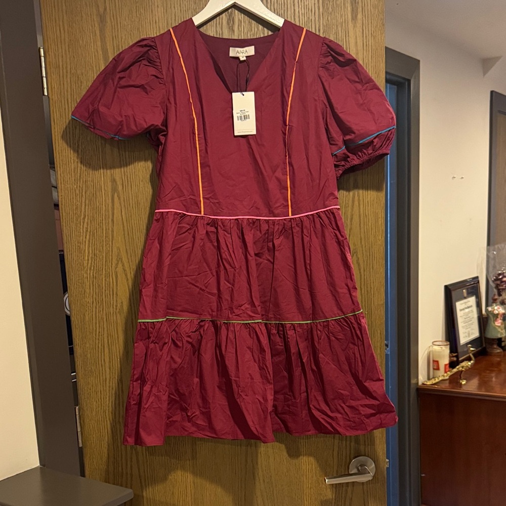 NWT Avara Maureen Dress - Deep Red / berry
